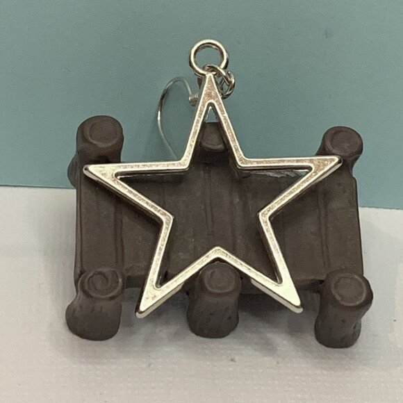 Dallas Cowboy Earrings, Star Earring, Gift Idea, Sports Earring, Science Earring - Picture 4 of 5